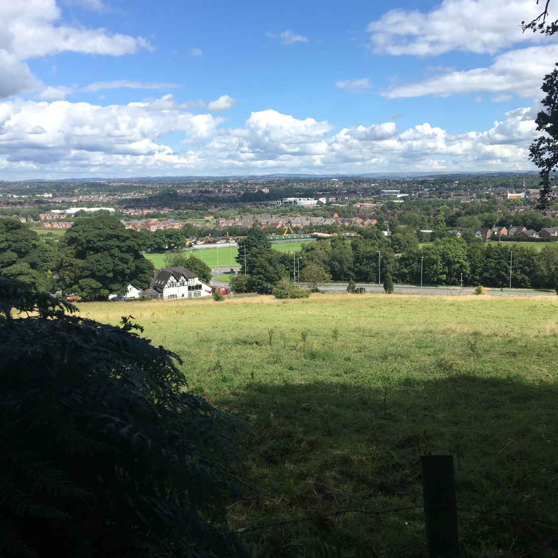 View over Newcastle under Lyme